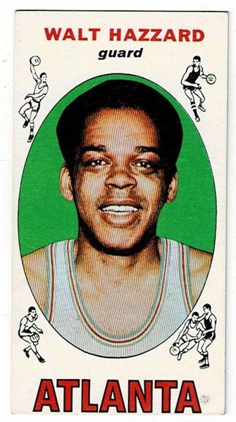 1969 Topps Basketball #27 Walt Hazzard - Atlanta Hawks RC